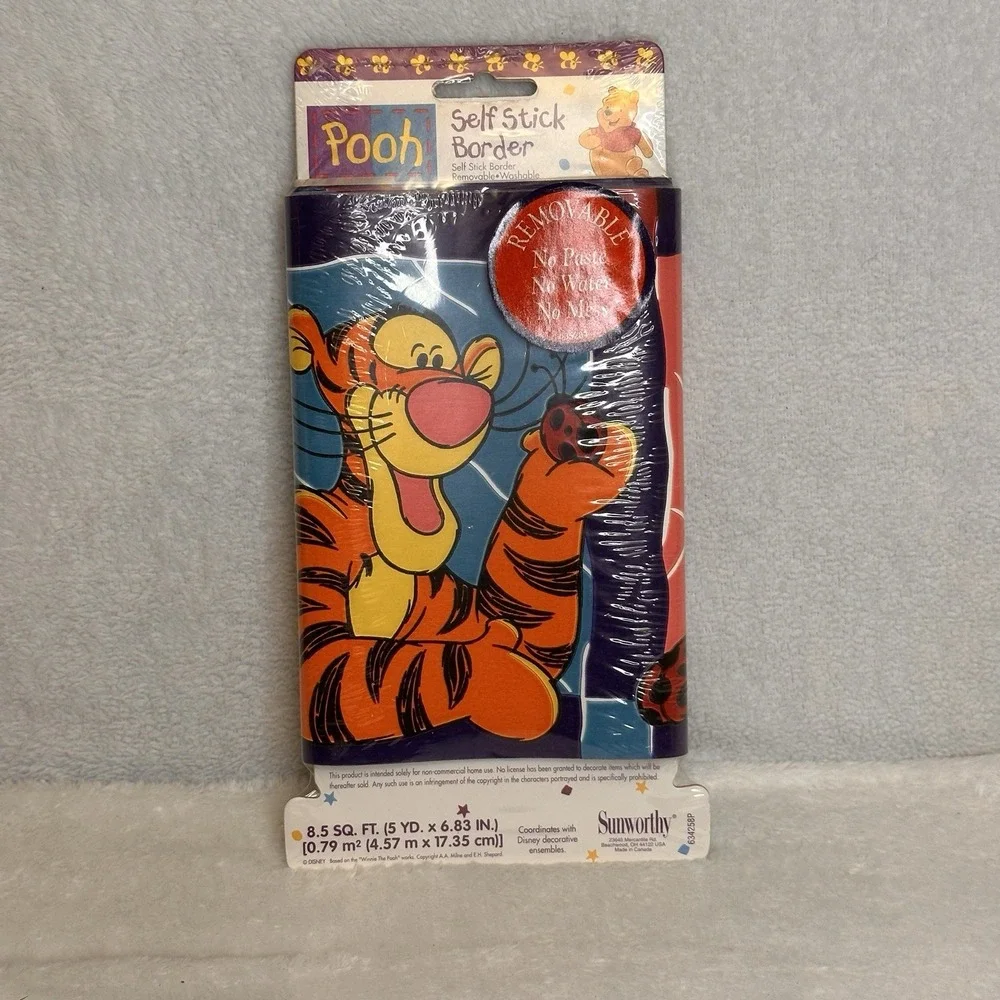Winnie the Pooh Tigger‎ Wall Border Self Stick 5 Yd. Roll WL6318 Lot #03911